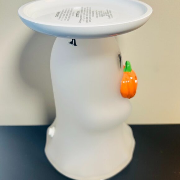 Bath & Body Works Halloween Light Up Ghost 3-Wick Pedestal Candle Holder NWT - Picture 7 of 8